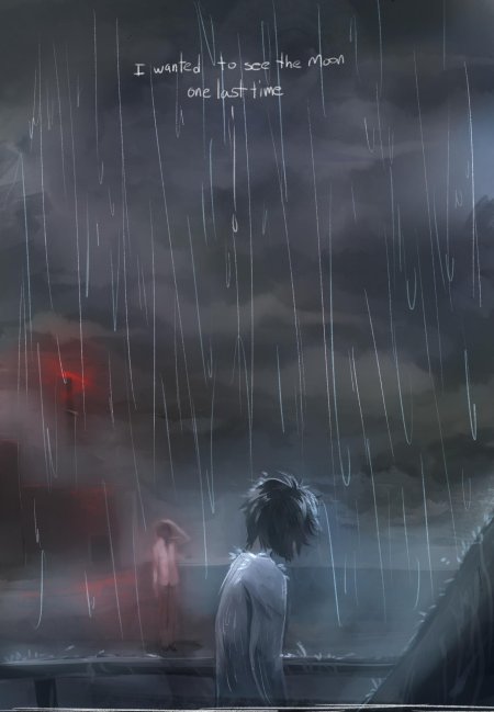 Тетрадь смерти рюзаки под дождем