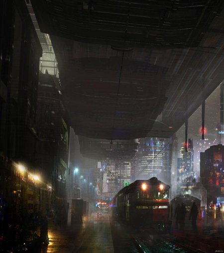 Найт сити киберпанк с поезда
