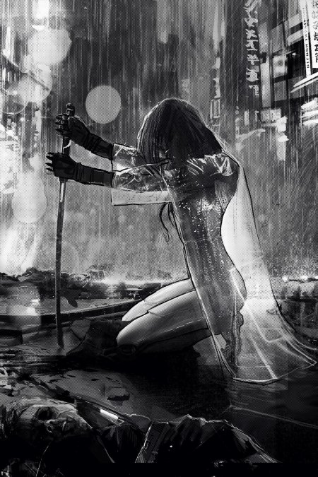 Киберпанк девушка