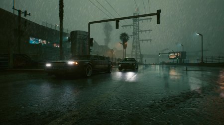 Cyberpunk rain