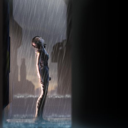 Девушки под дождем