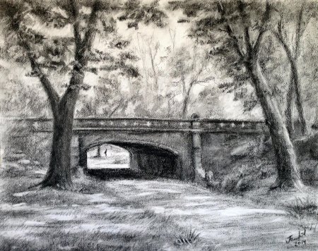 Пейзажи карандашом