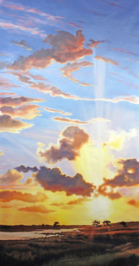 Пейзаж с облаками