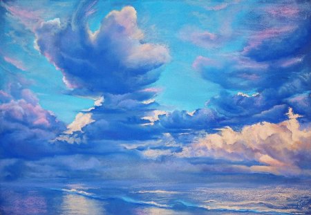 Облака живопись