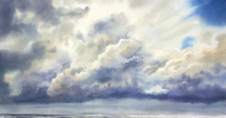 Небо акварель