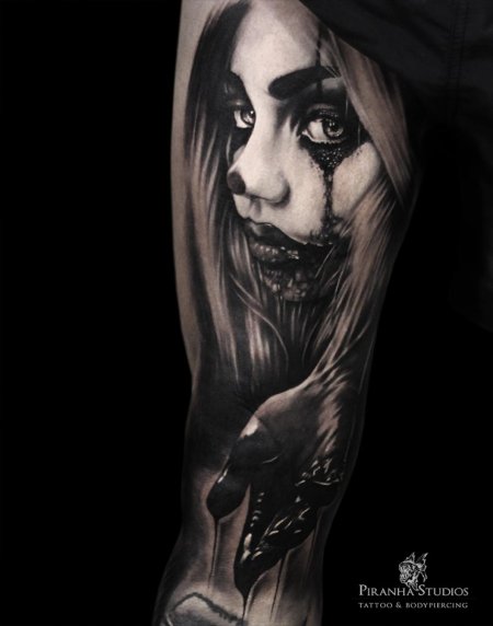Татуировки в стиле хоррор