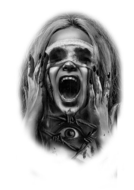 Хоррор тату эскизы