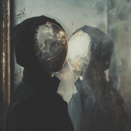 Зеркальная маска на лицо