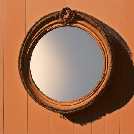 Настенное зеркало в раме
