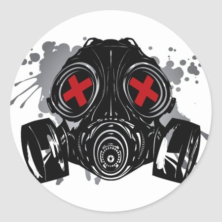 Противогаз стикер