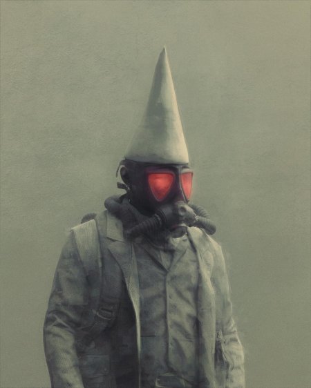 Люди в противогазах