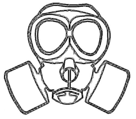 Противогаз раскраска