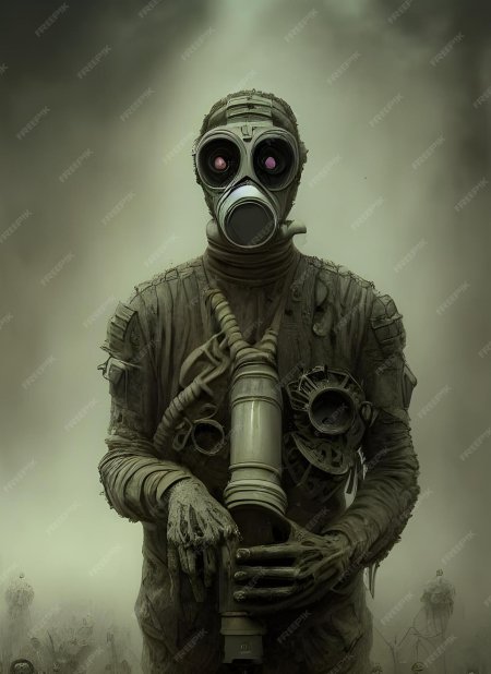 Зомби в противогазе