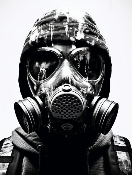 Противогаз в капюшоне