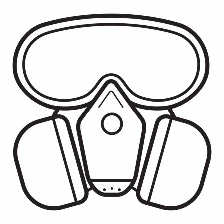 Маска респиратор вектор