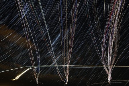 Звездное небо на выдержке