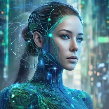 Красивая девушка нейросеть
