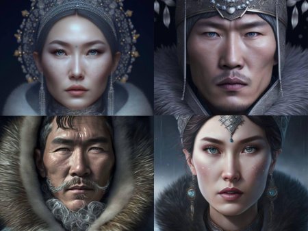 Районы якутии в образе людей