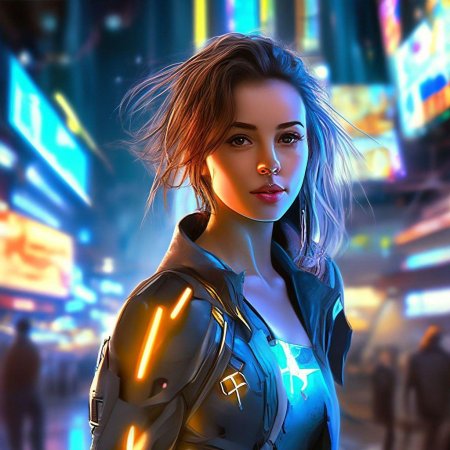 Киберпанк девушка