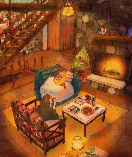 Рождественские иллюстрации