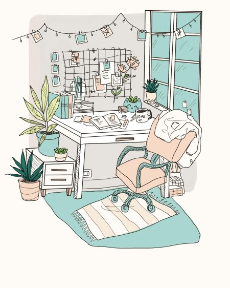 Рисунки комнат