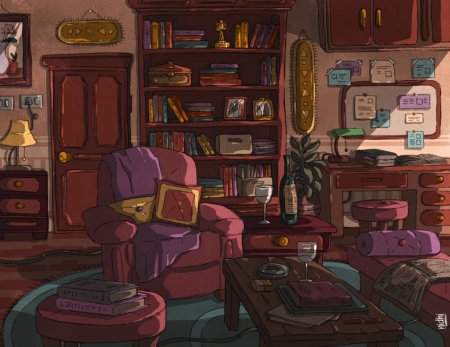 Комната в мультяшном стиле