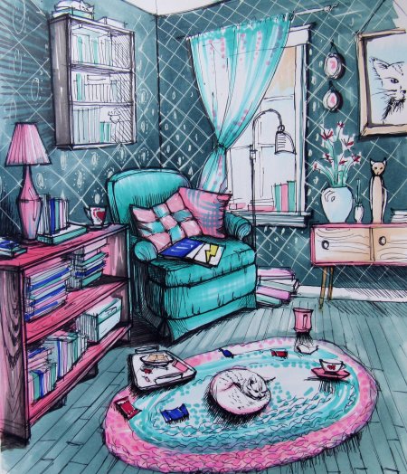 Рисунки комнат