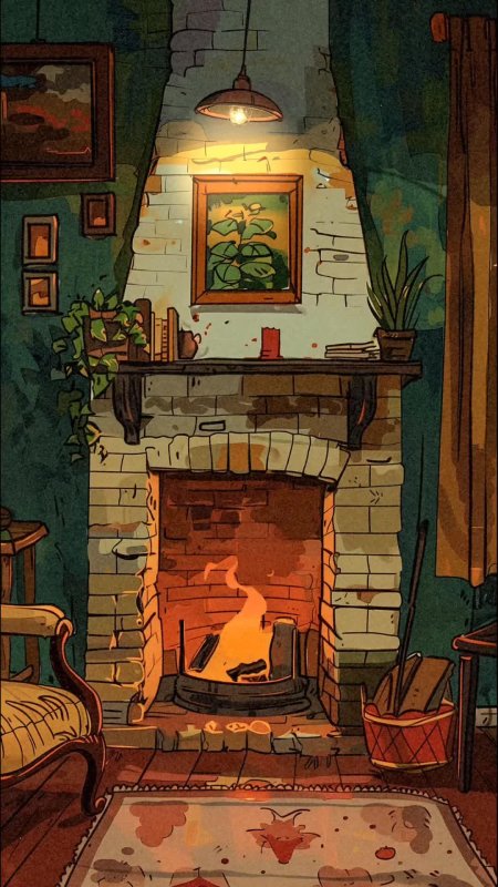 Уютный камин