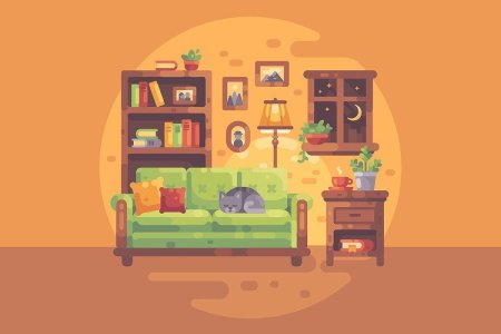 Комната иллюстрация