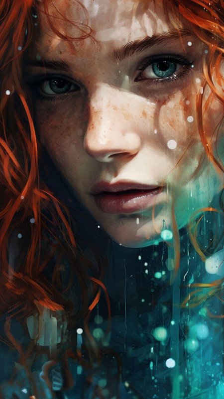 Рыжеволосая девушка