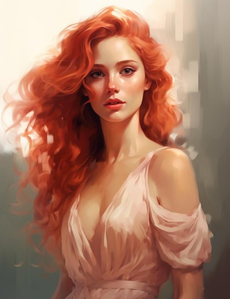 Рыжая девушка
