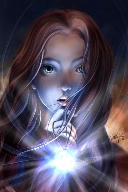 Девушка с горящими глазами