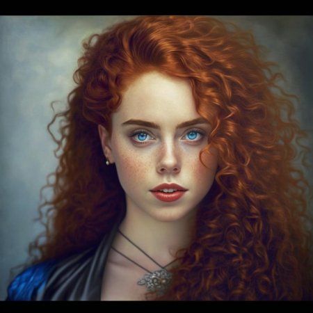 Кудрявые рыжие волосы