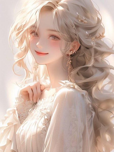 Красивая аниме девушка