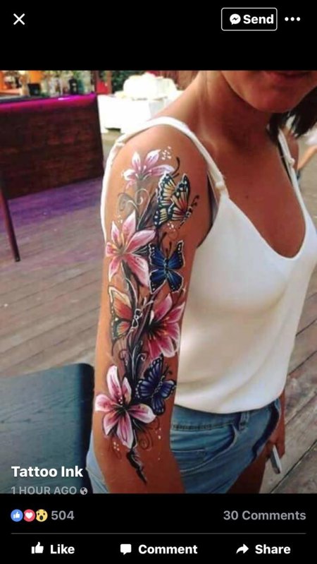 Цветные тату