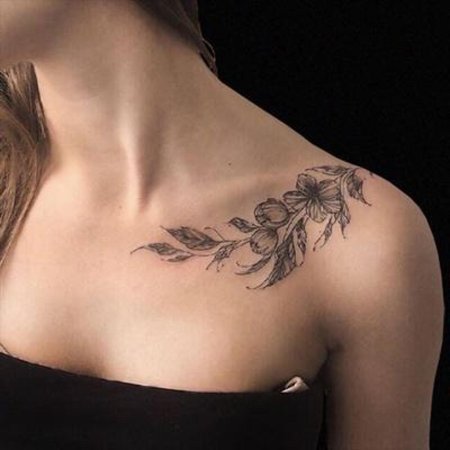 Красивые тату на ключице