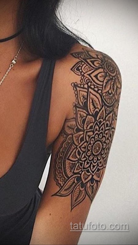 Тату на плече для девушек