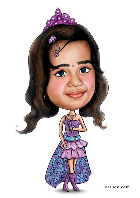 Шарж девочка