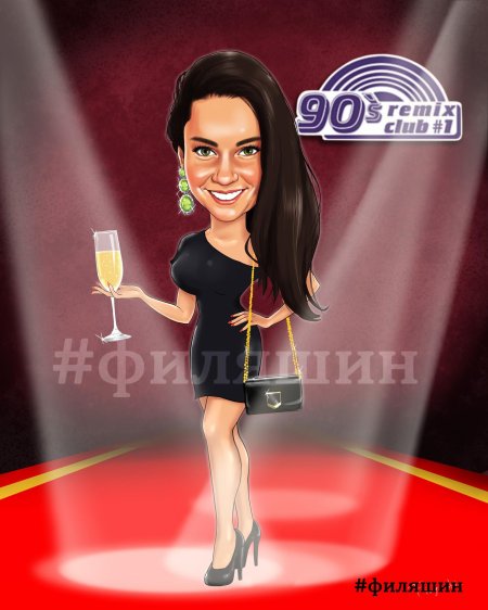 Шарж девушка