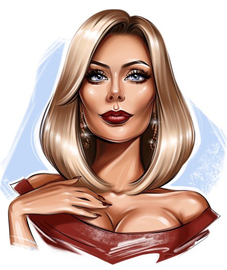 Красавицы шаржи