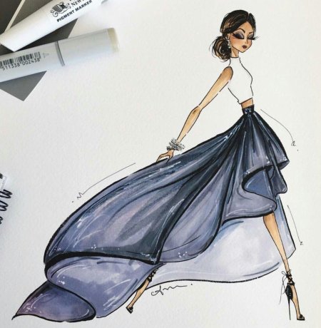 Модная иллюстрация