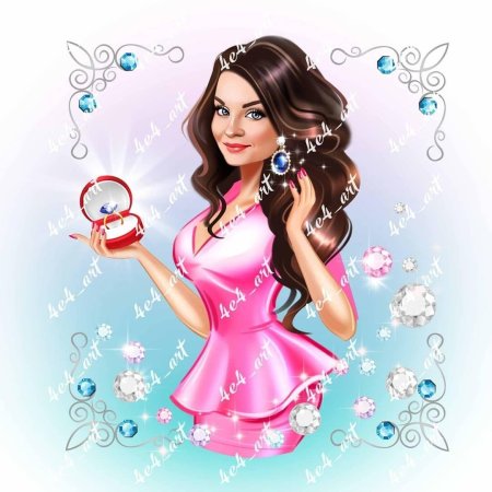 Шарж девочка