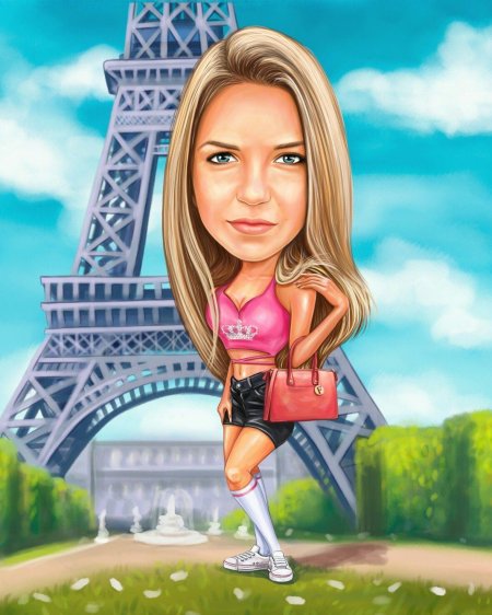 Шарж женский