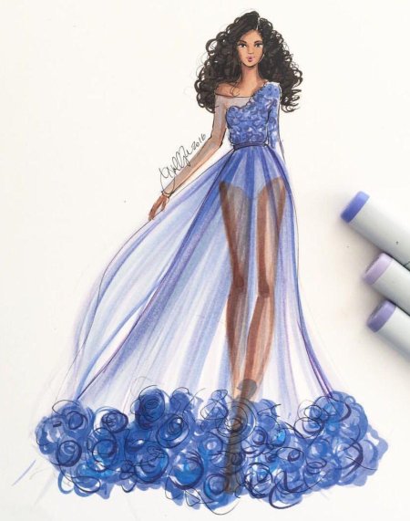 Платье эскиз