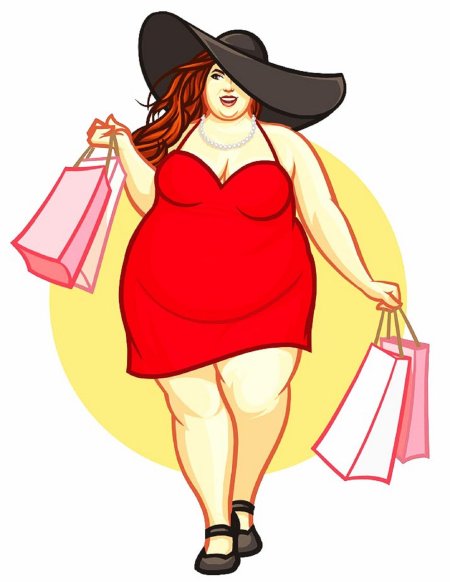 Рисунки толстых женщин