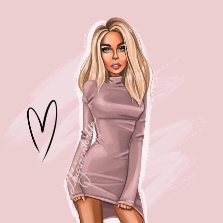 Шарж блондинка