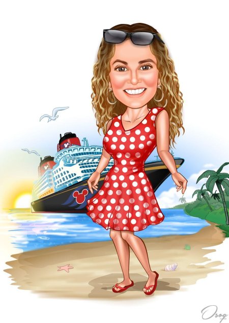 Шарж девушка