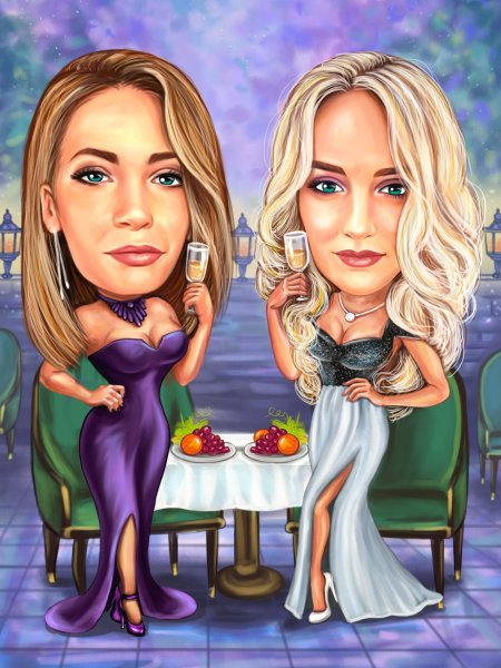 Шарж подруги