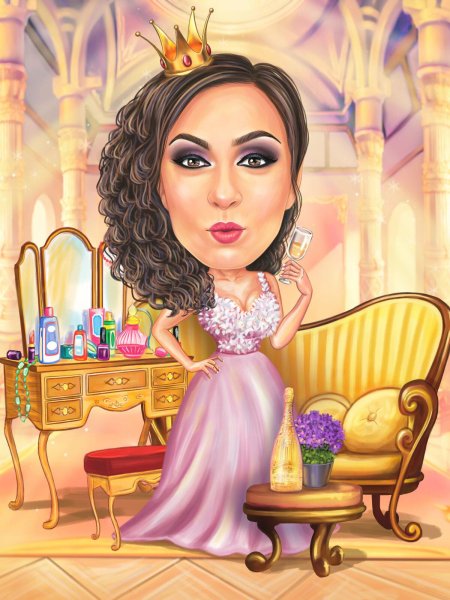 Шарж королева