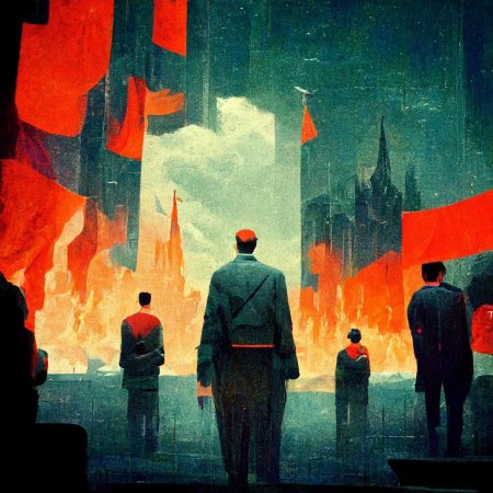 Нейросеть midjourney коммунизм